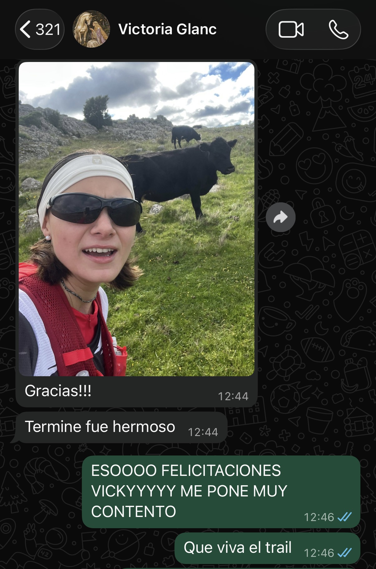 Victoria: 'terminé, fue hermoso' — corriendo trail